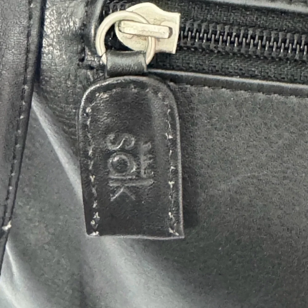 The Sak Black Leather Tote Bag